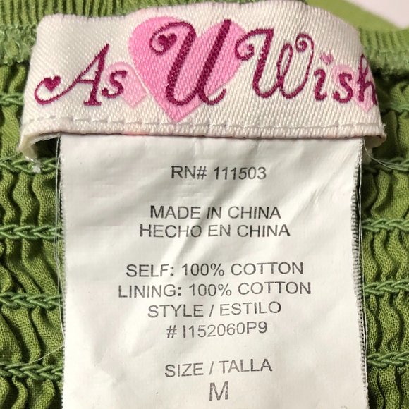 As U Wish Avocado Summer Dress with Crochet and Ruffle Detail - Picture 11 of 13